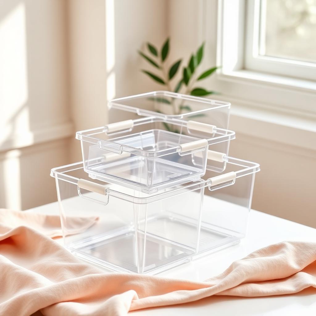 Clear Storage Bins