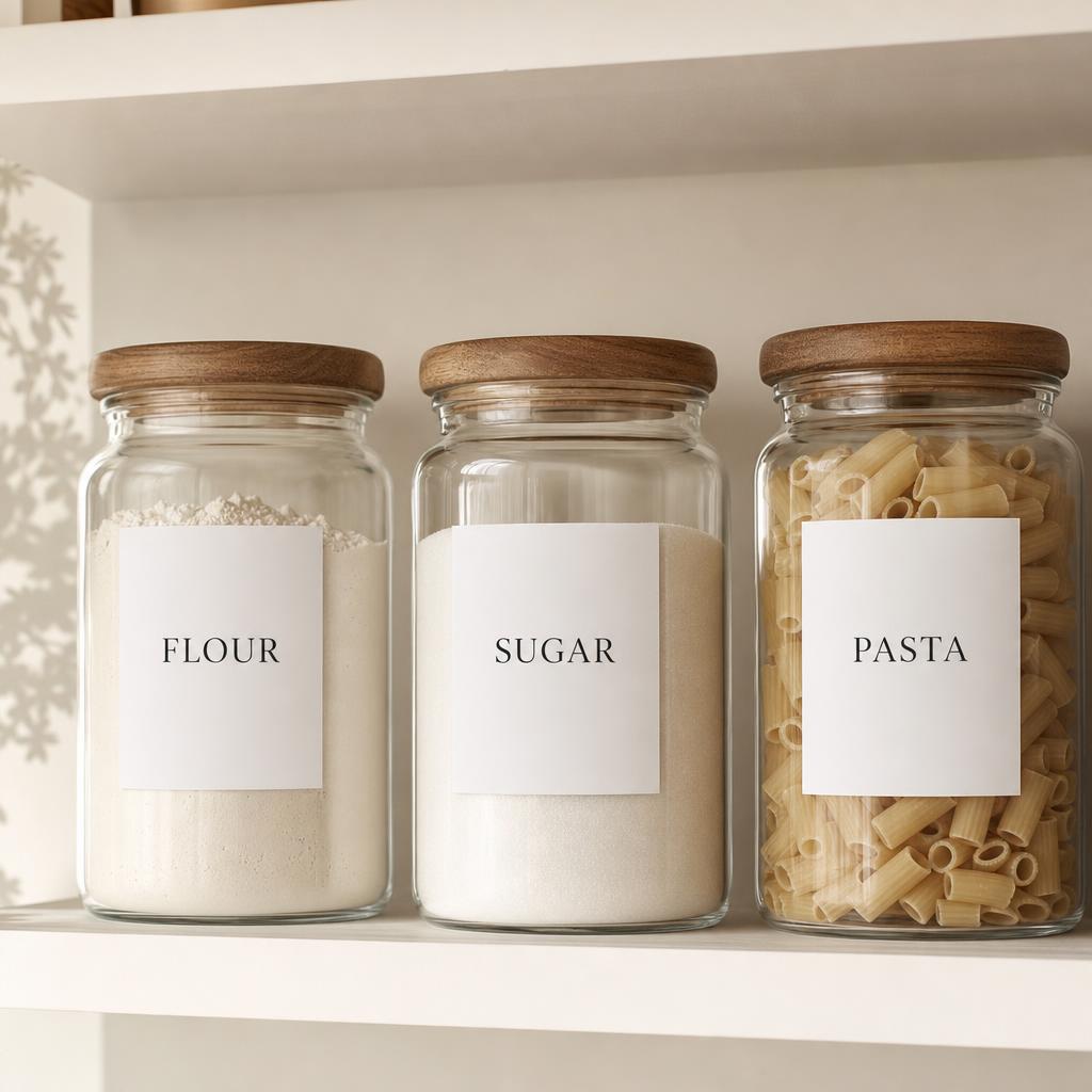 Minimal Pantry Labels